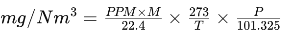 How to Convert PPM to mg/Nm³ for Gas Analysis?