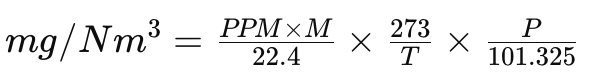 How to Convert PPM to mg/Nm³ for Gas Analysis?