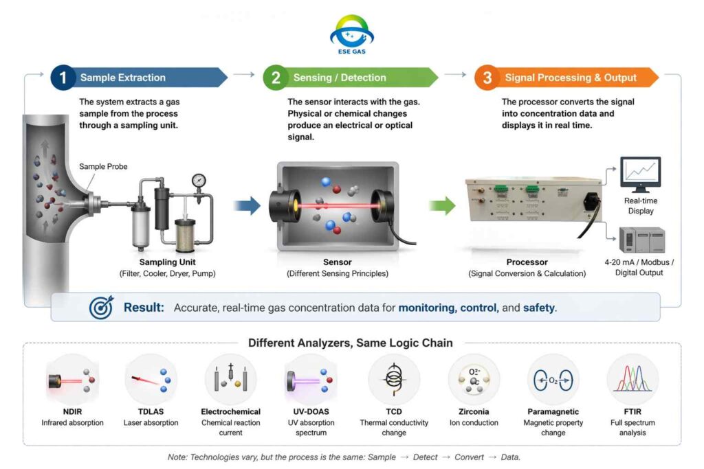 gas analyzer process
