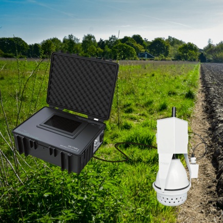 Portable FTIR gas analyzer and soil flux chanber