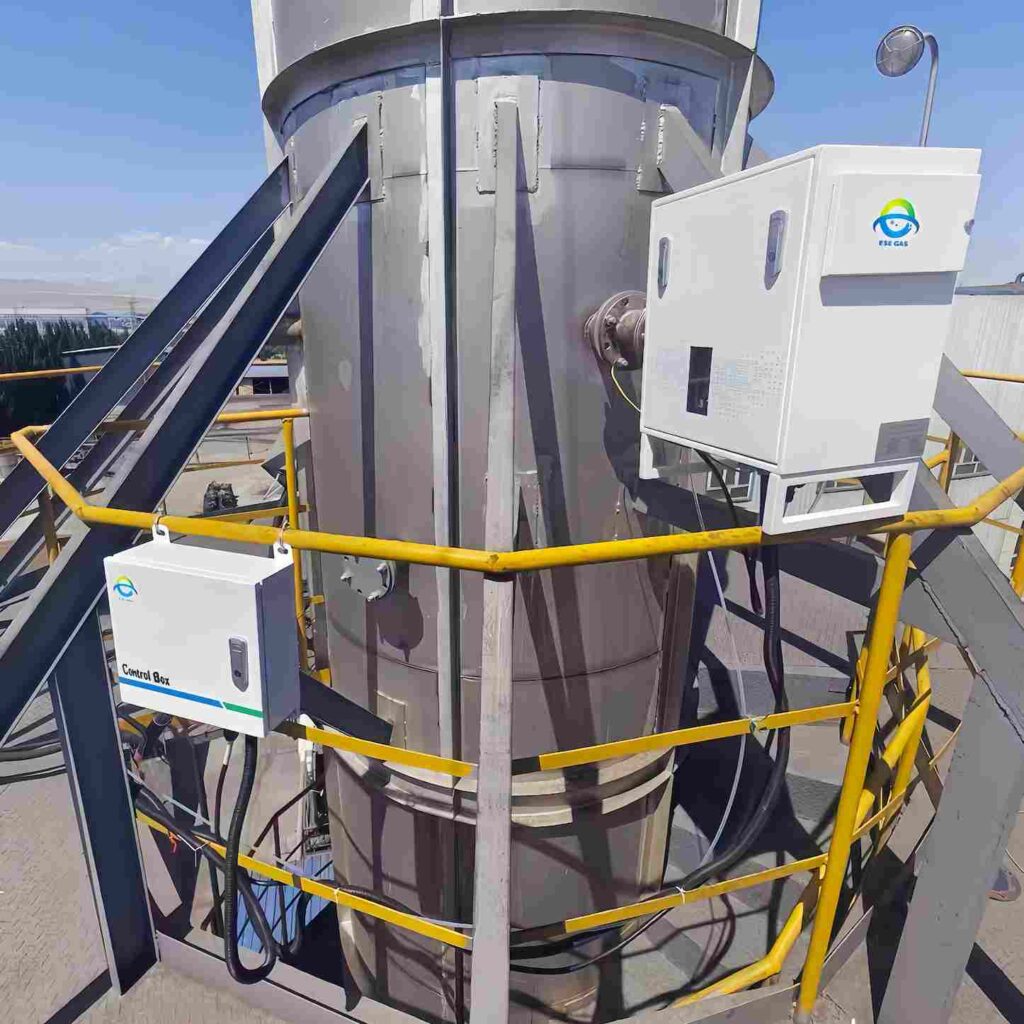 Wall-mounted TDLAS gas monitoring system