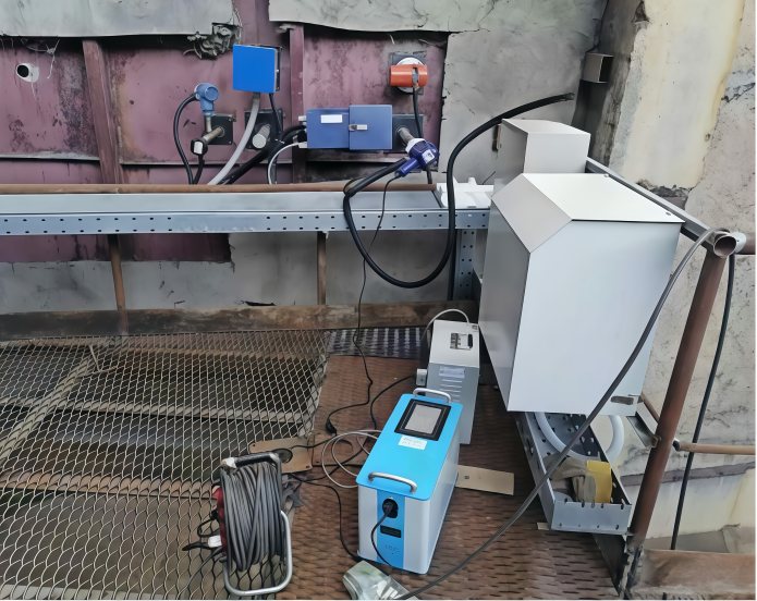 portable flue gas analyzer onsite