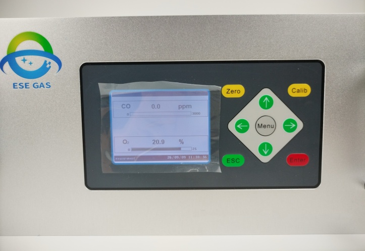 NDIR Flue gas analyzer front view