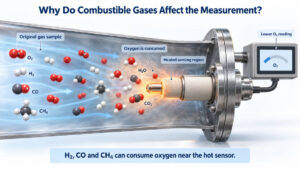 combustible gases oxygen measurement under 100kb
